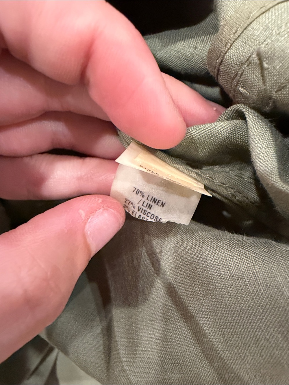 Elie Tahari linen blend khaki green belted utility jacket - Picture 4 of 10